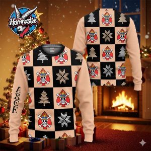 Portgas D Ace Symbol One Piece Ugly Christmas Sweater