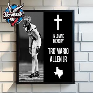 RIP Tro Mario Allen Jr In Loving Memory Poster Home Decor Canvas