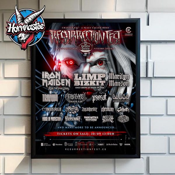Resurrection Fest Estrella Galicia Poster Line Up In Viveiro Spain On July 2026 Poster Home Decor Canvas