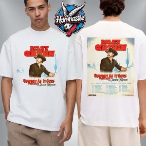 Riley Green Cowboy As It Gets Tour 2026 Schedule Tour Dates Unisex T Shirt Two Sided