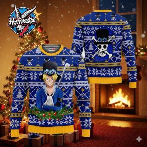 Sabo Anime Xmas Gifts One Piece Ugly Christmas Sweater