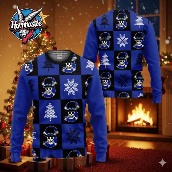 Sabo Symbol One Piece Xmas Gift Ugly Christmas Sweater