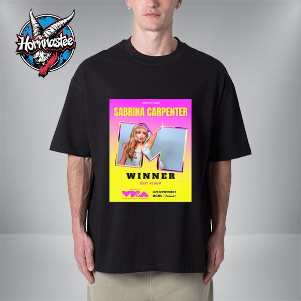 Sabrina Carpenter Short n Sweet Album Won Best Album At The 2025 MTV Video Music Awards Unisex T Shirt