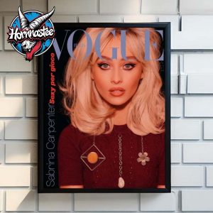 Sabrina Carpenter Vogue Italia Cover In Prada 2025 Sexy Per Gioco Poster Home Decor Canvas