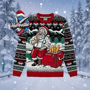 Santa’s Cooler Ugly Christmas Sweater