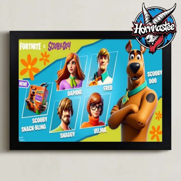 Scooby Doo x Fortnite All Characters Poster Horizontal