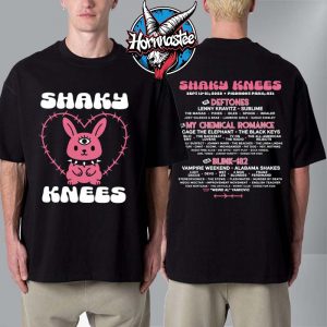 Shaky Knees Festival Bunny Lineup Tee September 19 21 2025 In Piedmont Park Atlanta Unisex T Shirt Two Sided