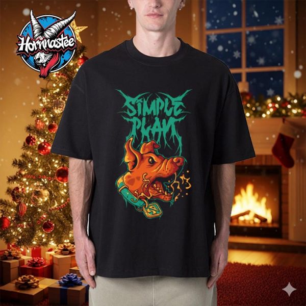 Simple Plan Spooky Metal Logo Halloween Unisex T Shirt