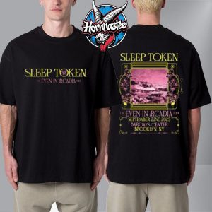 Sleep Token Brooklyn New York Exclusive Tee At Barclays Center On September 22 2025 The Even In Arcadia Tour 2025 Unisex T Shirt Two Sided