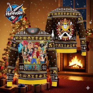 Straw Hat Pirates Anime Xmas One Piece Ugly Christmas Sweater