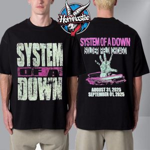 System Of A Down 2025 Exclusive Tee On August 31 And September 1 2025 In Soldier Field Chicago Unisex T Shirt Two Sided