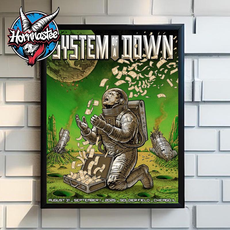 System Of A Down Event Poster At Soldier Field On September 1 2025 In Chicago IL Poster Home Decor Canvas System Of A Down Event Poster At Soldier Field On September 1 2025 In Chicago IL Poster Home Decor Canvas