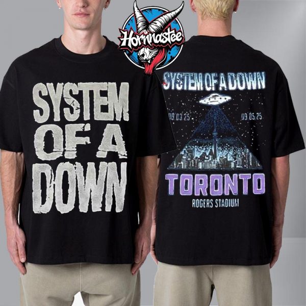 System Of A Down x Deftones Toronto 2025 At Rogers Stadium Show On September 3 5 2025 North American Stadium Tour Unisex T Shirt Two Sided