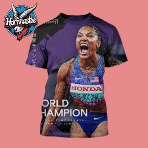 Tara Davis Woodhall World Champion Women’s Long Jump World Athletics Championships Tokyo 25 All Over Print Shirt