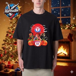 Texas Rangers MLB Horror Movie Halloween Unisex T Shirt