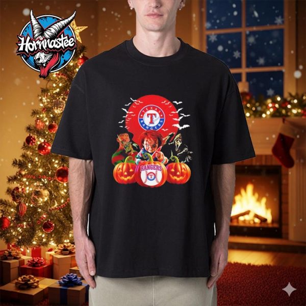 Texas Rangers MLB Horror Movie Halloween Unisex T Shirt