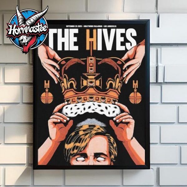 The Hives Venue Poster At Hollywood Palladium On September 25 2025 Los Angeles California Poster Home Decor Canvas