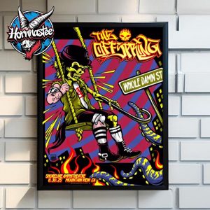The Offspring Event Poster At Shoreline Amphitheatre On August 30 2025 In Mountain View CA Poster Home Decor Canvas