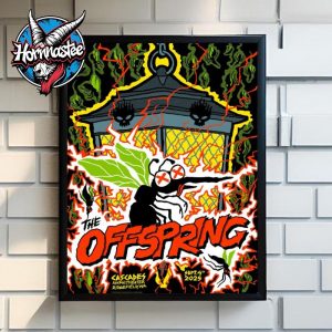 The Offspring Supercharged Worldwide In 25 At Cascades Amphitheater On September 4 2025 In Ridgefield Washington Poster Home Decor Canvas