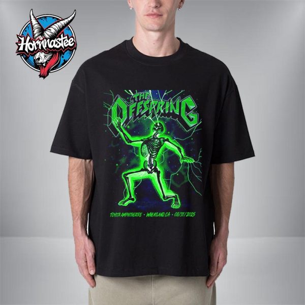 The Offspring Venue Poster At Toyota Amphitheatre On August 31 2025 In Wheatland California Unisex T Shirt
