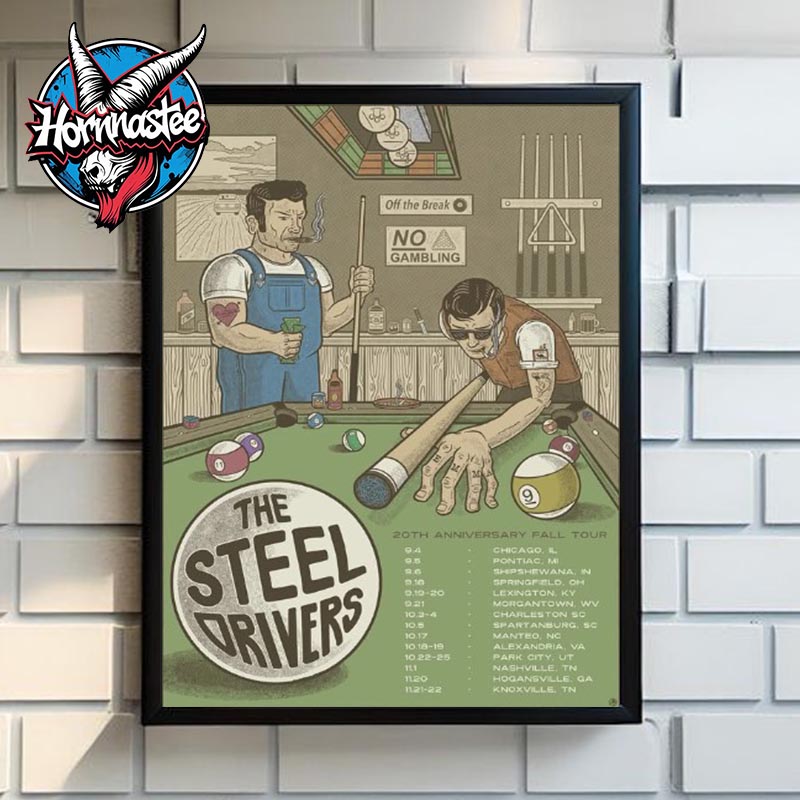 The Steel Drivers 20th Anniversary Fall Tour Poster Schedule Tour Dates Poster Home Decor Canvas The Steel Drivers 20th Anniversary Fall Tour Poster Schedule Tour Dates Poster Home Decor Canvas