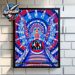 The Who Seattle WA Venue Poster At Climate Pledge Arena On September 25 2025 Poster Home Decor Canvas
