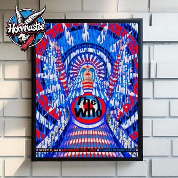 The Who Seattle WA Venue Poster At Climate Pledge Arena On September 25 2025 Poster Home Decor Canvas