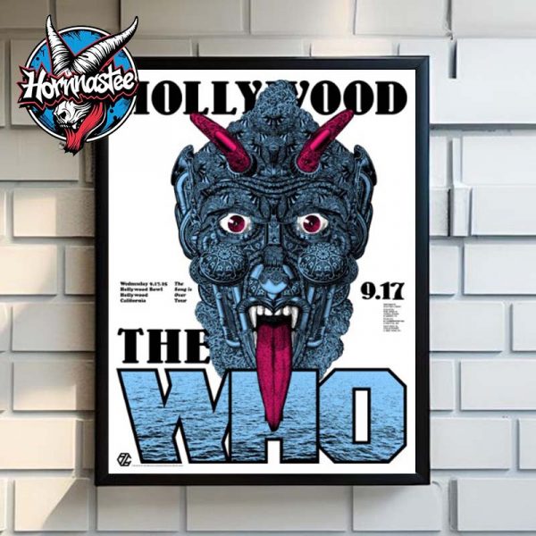 The Who The Song Is Over North American Farewell Tour 2025 At Hollywood Bowl On September 17 2025 In Hollywood CA Poster Home Decor Canvas