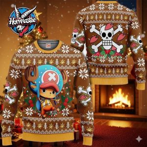 Tony Tony Chopper Anime Xmas One Piece Ugly Christmas Sweater