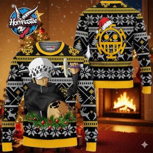 Trafalgar Law Anime Xmas Gifts One Piece Ugly Christmas Sweater