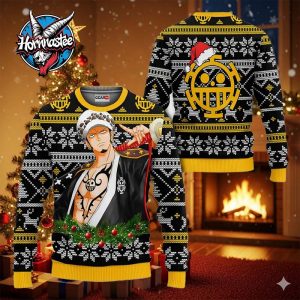 Trafalgar Law Wano Anime Xmas Gifts One Piece Ugly Christmas Sweater