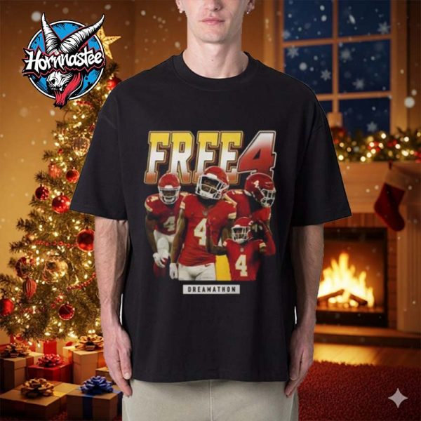 Travis Kelce Free 4 Rashee Rice NFL Kansas City Chiefs Unisex T Shirt