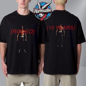 Travis Scott Rodeo 10 Years Action Figure Unisex T-Shirt Two Sided