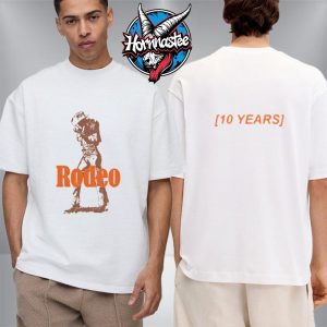 Travis Scott Rodeo 10 Years Cowboy Celebrating Unisex T Shirt Two Sided