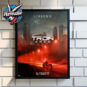 Tron Ares New Poster Film For IMAX In Theaters On October 10 2025 Screen X Poster Home Decor Canvas