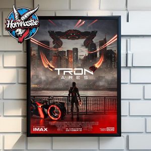 Tron Ares Official New Poster Film For IMAX In Theaters October 10 2025 Poster Home Decor Canvas