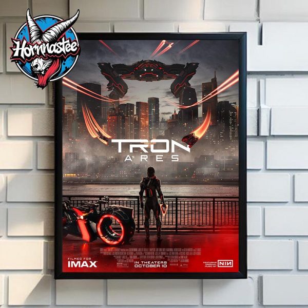 Tron Ares Official New Poster Film For IMAX In Theaters October 10 2025 Poster Home Decor Canvas