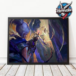 Valorant Champions Paris Playcard Jett 2025 Poster Home Decor Canvas Horizontal