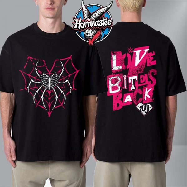WWE AJ Lee Love Bites Back Unisex T Shirt Two Sided