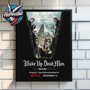 Wake Up Dead Man A Knives Out Mystery Official Poster In Theaters November 26 2025 Poster Home Decor Canvas
