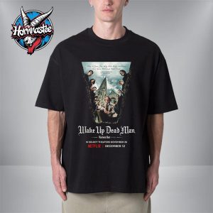 Wake Up Dead Man A Knives Out Mystery Official Poster In Theaters November 26 2025 Unisex T Shirt