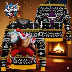 Whitebeard Anime Xmas Gifts One Piece Ugly Christmas Sweater