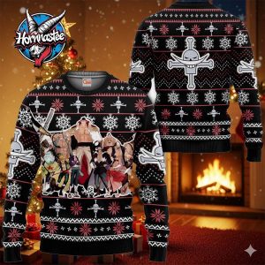 Whitebeard Pirates Anime Xmas Gifts One Piece Ugly Christmas Sweater
