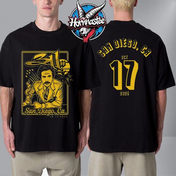 311 Band San Diego At Bayfest 2025 On October 17 2025 In San Diego California Unisex T Shirt Two Sided