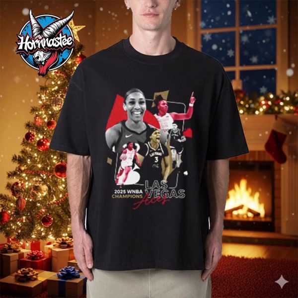 A’Ja Wilson Las Vegas Aces 2025 WNBA Champions Unisex T Shirt