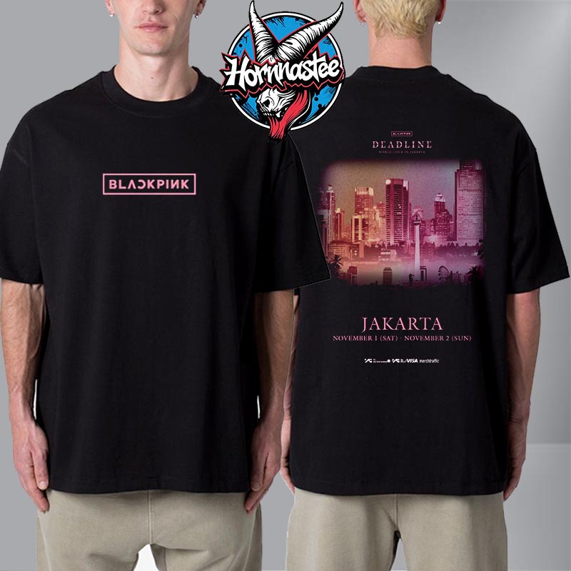 BLACKPINK Deadline World Tour In Jakarta On November 1 2 2025 Unisex T Shirt Two Sided BLACKPINK Deadline World Tour In Jakarta On November 1 2 2025 Unisex T Shirt Two Sided