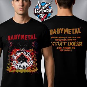 Babymetal Los Angeles 2025 Exclusive Tee At Intuit Dome On November 1 2025 Kogitsune Strikes Los Angeles Unisex T Shirt Two Sided