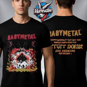 Babymetal Los Angeles Exclusive Tee 2025 At Intuit Dome Los Angeles November 1 2025 Kogitsune Strikes Unisex T Shirt Two Sided