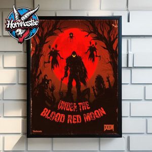 Bethesda Softworks Undder The Blood Red Moon Poster Canvas Decor