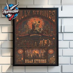 Billy Strings Exclusive Poster At CFG Bank Arena In Baltimore MD On October 31 2025 Art By Luke Martin Poster Canvas Decor